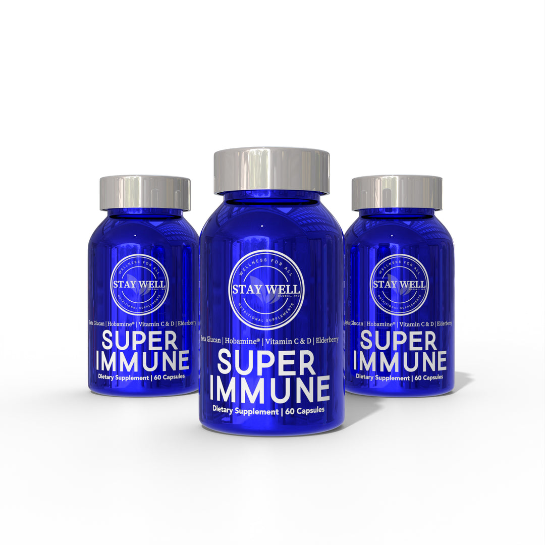 Stay Well Super Immune Beta Glucan 3 Bottle Bundle